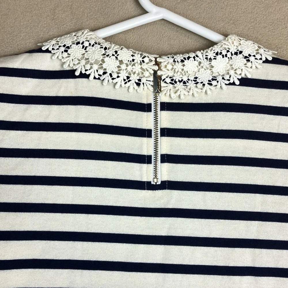 Kate Spade Poplin Collar Striped Tee Dress‎ Women’s size XXS